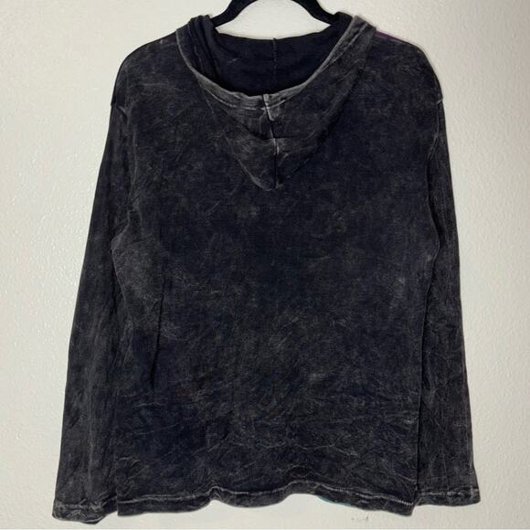 Rising Tide Patchwork Embroidered Zip Up Jacket Large Gray Multicolor Boho - Picture 16 of 16